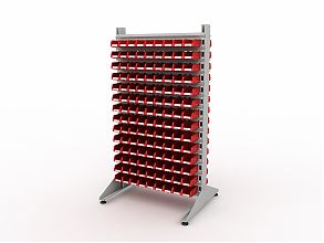 Стеллаж для пластиковых лотков SORTEX двухсторонний 1800x1000x800.01