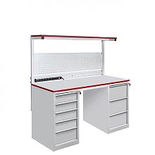 Стол металлический промышленный на базе 2-х стационарных тумб ТС (СП-1500Т1Т3)