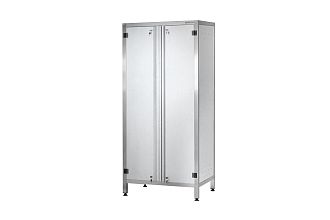 Шкаф для хлеба ШЗКп - 830x550x1800 Profi Inox, двери распашные, 6 уровней, без к-та замков