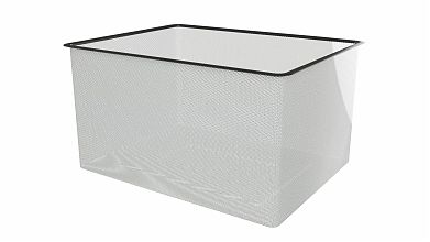 Корзина мелкосетчатая 535х410х285 (Черный)