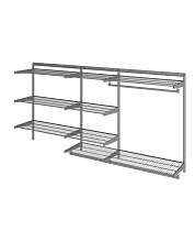 Гардеробная система Практик Home. Optima G240 графит