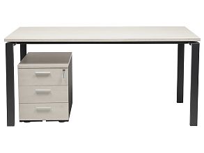 Стол NT 160X70 белое дерево/серый
