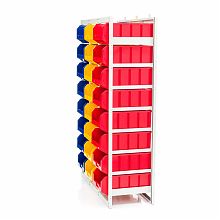 Стеллаж с направляющими стационарный CP-4, 1 основная и 2 дополнительные