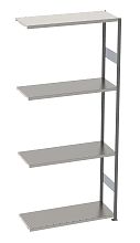 Стеллаж S90 2480х900х600, 4 полки, доп. секция