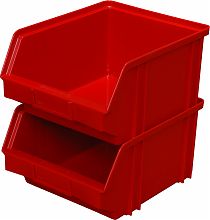 Пластиковый ящик 290х230х150 мм 7962 (красный)