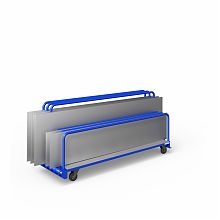 Стеллаж на колесах для перевозки листового материала СМК-1800х600