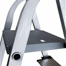 Стремянка алюминиевая со ступенями 130 мм и органайзером NV2118.8