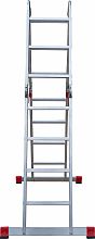 Профессиональная алюминиевая лестница-трансформер, ширина 400 мм NV3320.4.5