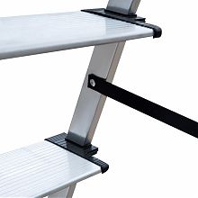 Стремянка алюминиевая со ступенями 130 мм NV2117.8