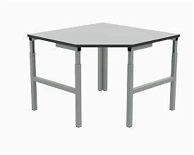 Угловой соединительный стол 700х1050х1050х700х500 мм (RAL7012)