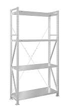 Стеллаж MS U 250x120x50/4 (Нагрузка на полку 180, сплошная)