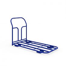 Тележка платформенная каркасная ТК 9 (г/п 550 кг, 1000x500 мм, колеса черная резина 200 мм)